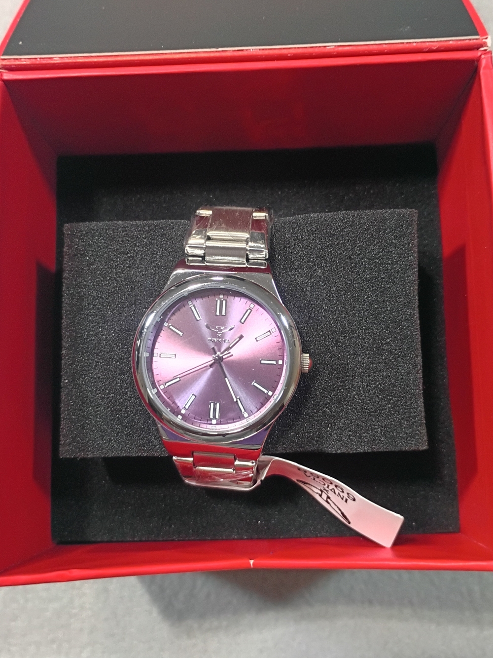 Invicta Celestial I Women's Silver Watch with Purple Sunray Dial 35mm
